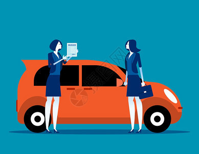 卡通人物年長的商人系列圖